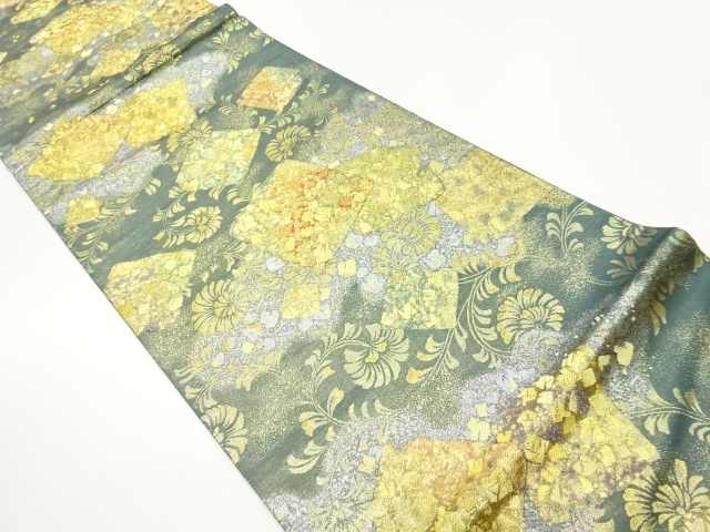 JAPANESE FUKURO OBI / WOVEN SHIKISHI PATTERN